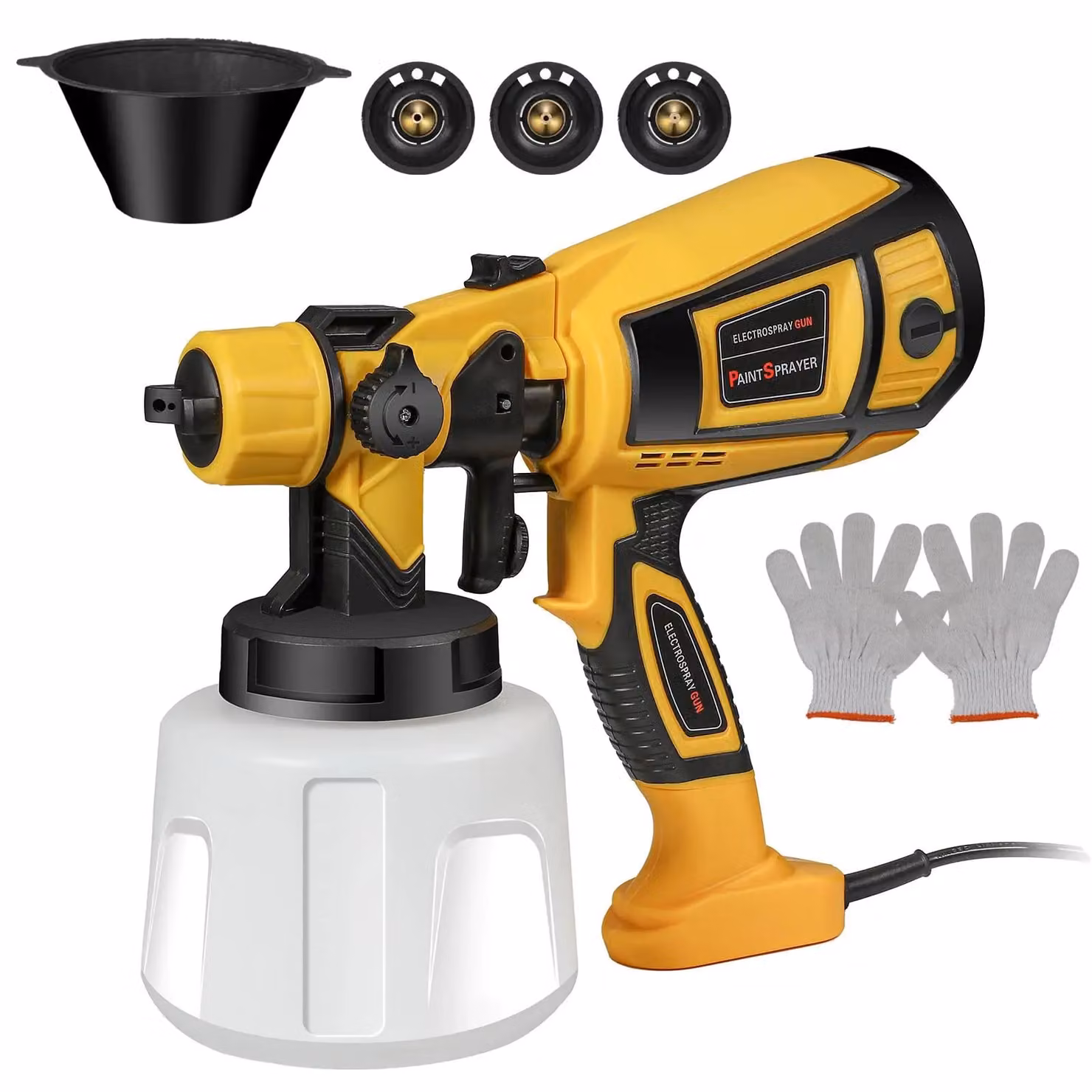 Pistola a spruzzo elettrica, potenza 1000W, capacità 1400 ml, modello per l'Unione Europea