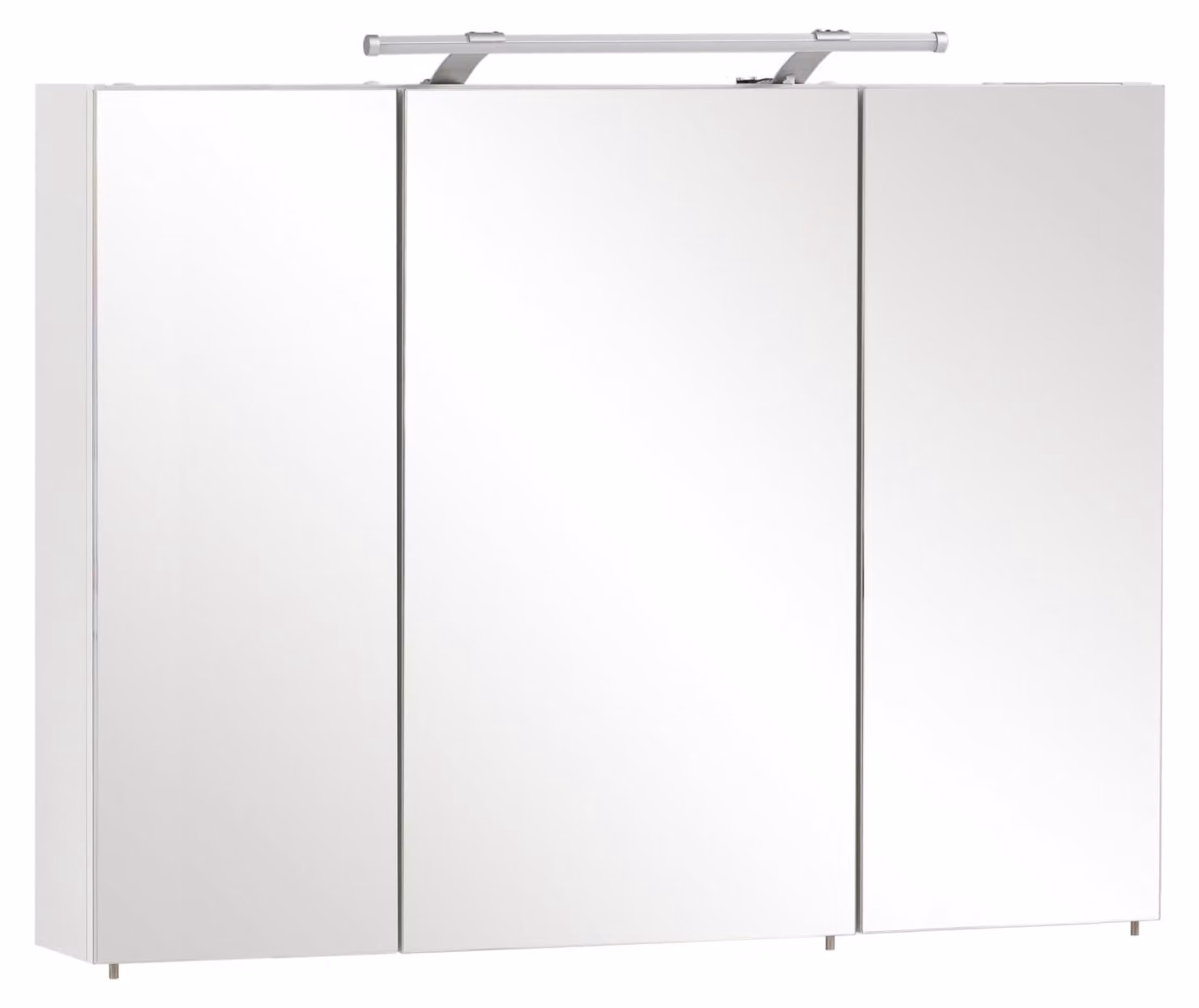 Specchiera con illuminazione Möbelpartner Dorina 100 x 16 x 75 cm bianco