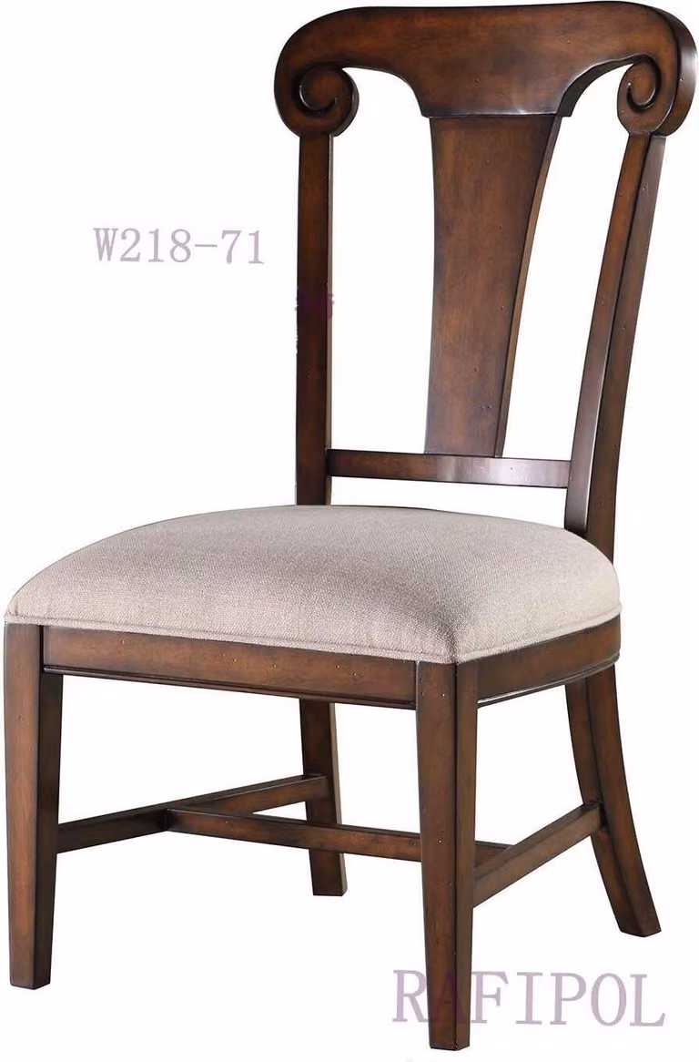 Luxus Design Polster Stuhl Stühle Sitz Esszimmer Holz Textil Sessel Echtholz