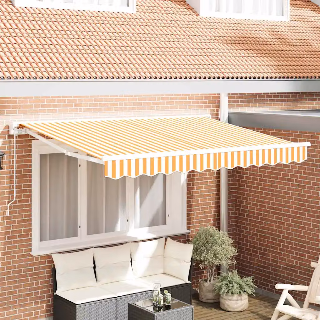 Telo di ricambio in poliestere per tenda da sole o ombrellone vidaXL, L: 3,5 m x P: 2 m