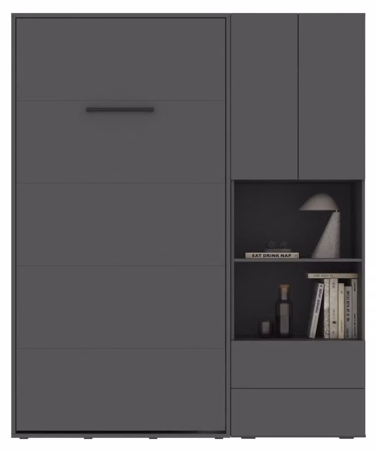 SMARTBett SET M3 letto a scomparsa 100x200 e mobile STA.2.0017 Antracite