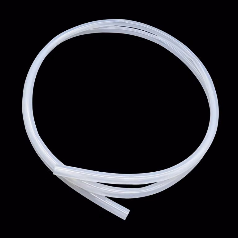 Tubo in silicone alimentare, 4x6 mm, 1,5 metri, trasparente