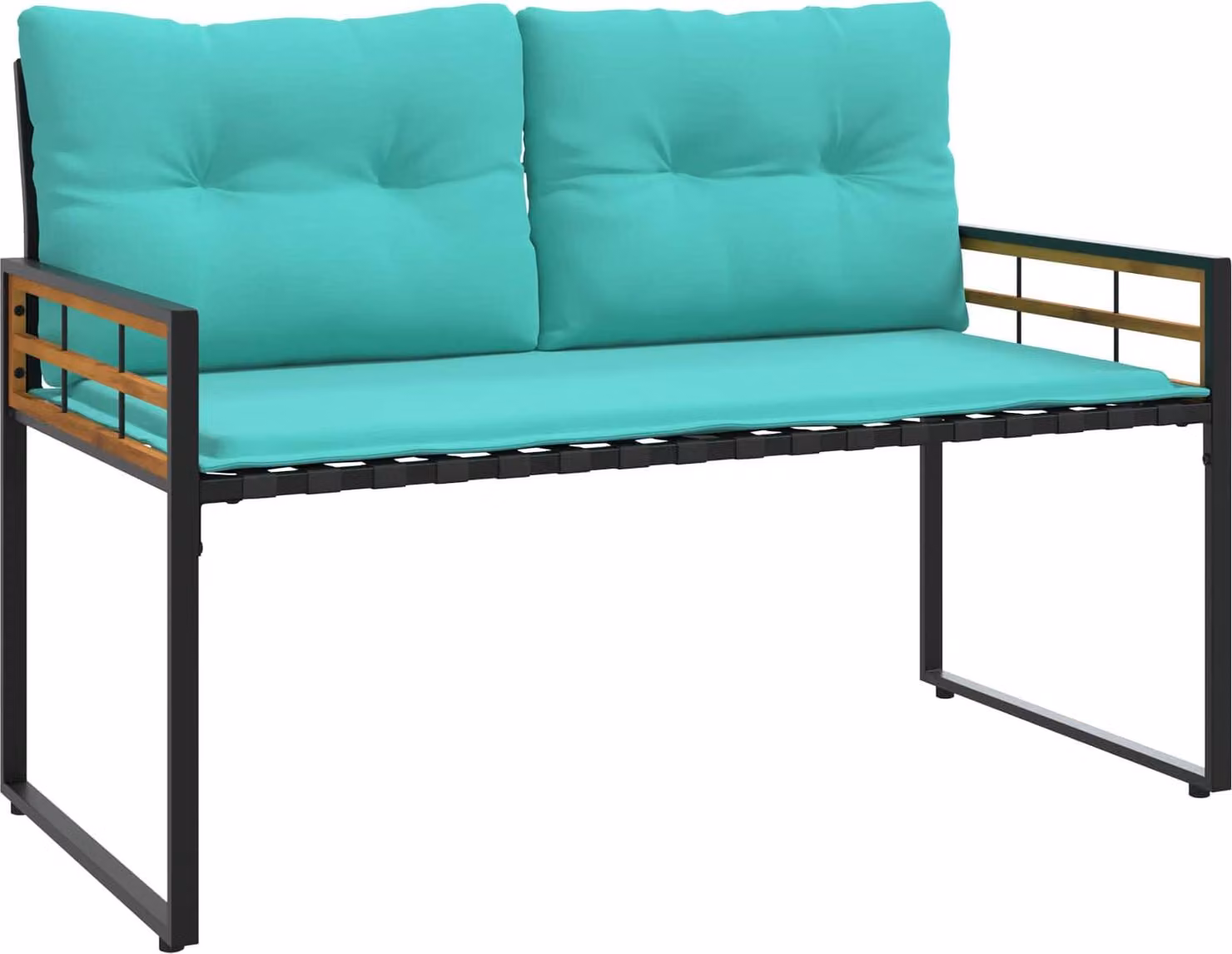 Panchetta in Legno a Strati Turchese 114 x 55 x 77 cm