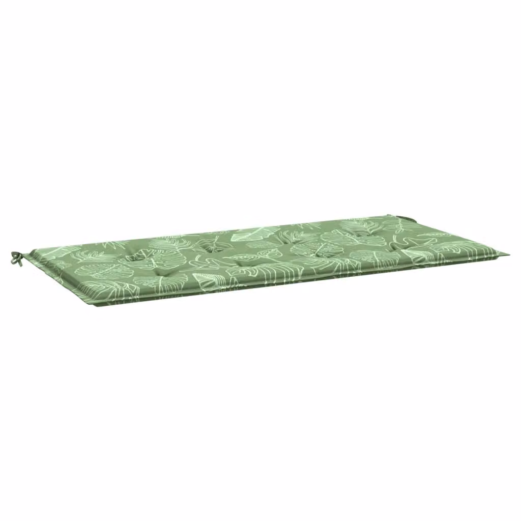 Cuscino per Panca a Foglie 120x50x4 cm in Tessuto Oxford