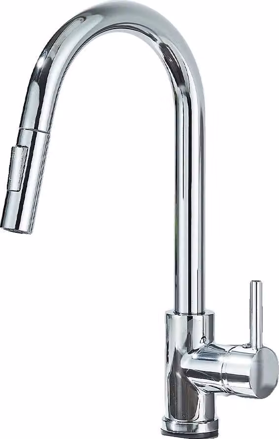 Rubinetto da cucina, funzione spray estraibile, comando monocomando, cromato