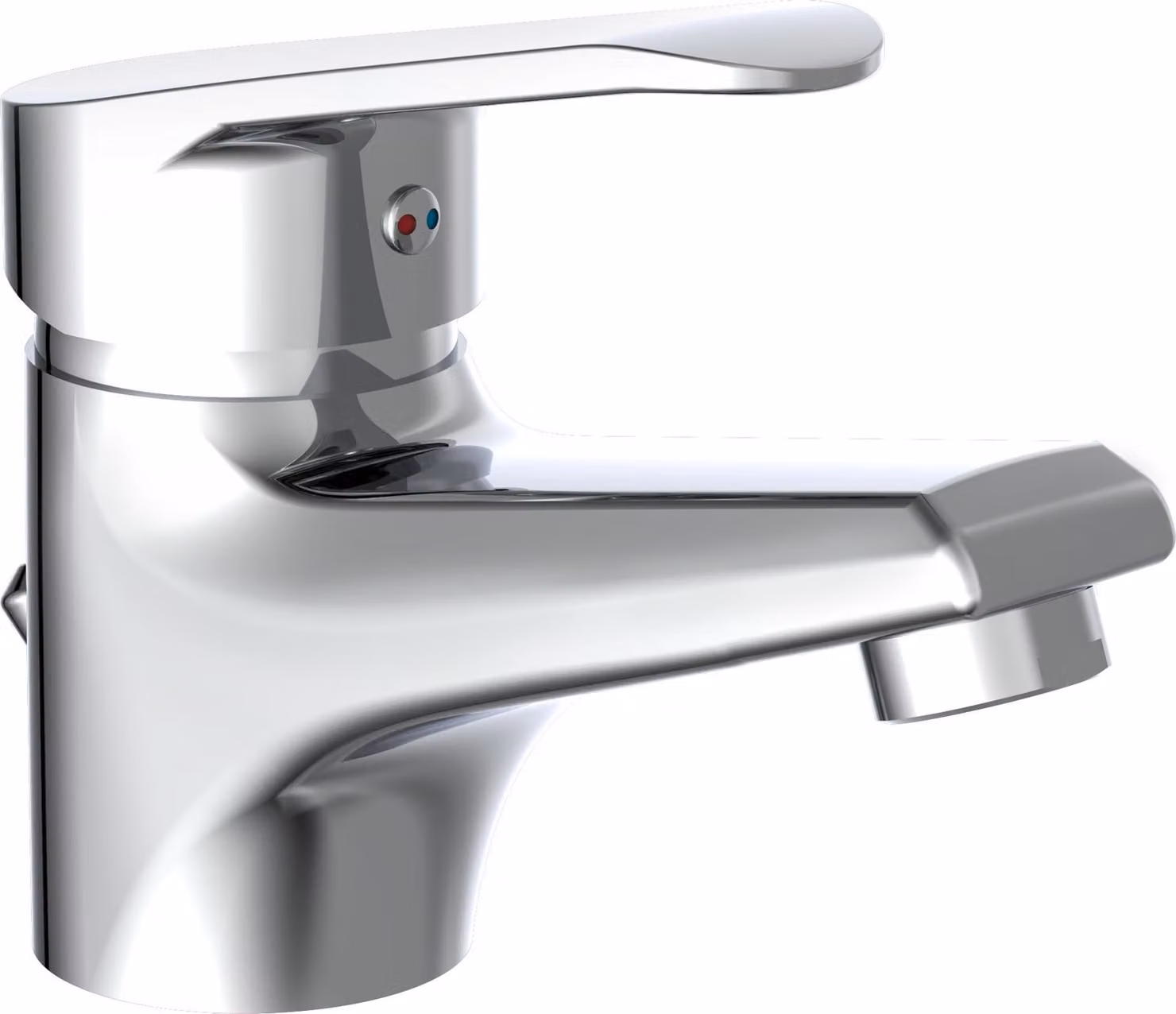 Miscelatore per lavabo SCHÜTTE TESSA con tirante, rubinetto da bagno con scarico a scomparsa, cromo