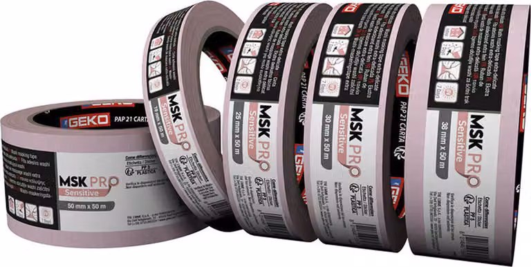 Nastro per mascheratura Geko msk washi carta acrilica 19 mm x 50 m