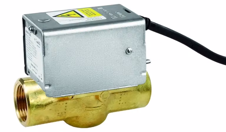 Valvola di intercettazione RESIDEO, modello V4043H, DN20 (3/4"), 230V, in ottone, confezione da 1 pezzo.