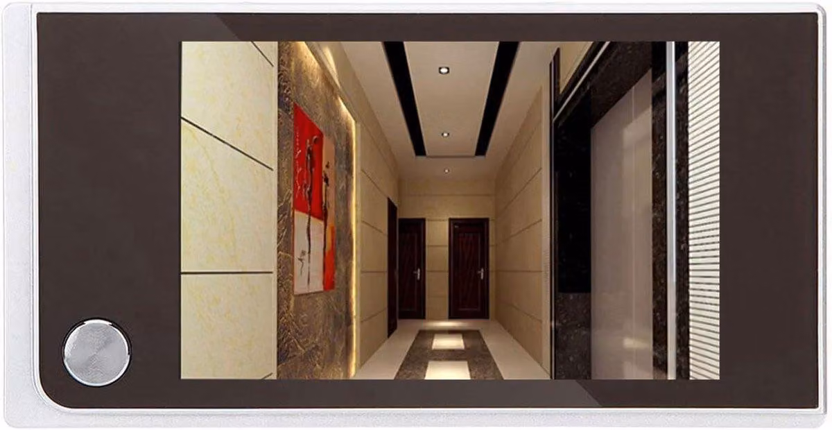 Telecamera digitale per spioncino della porta da 3,5 pollici con display LCD a colori HD, angolo di visione di 120°, monitoraggio 24 ore su 24 e videocitofono per la sicurezza domestica