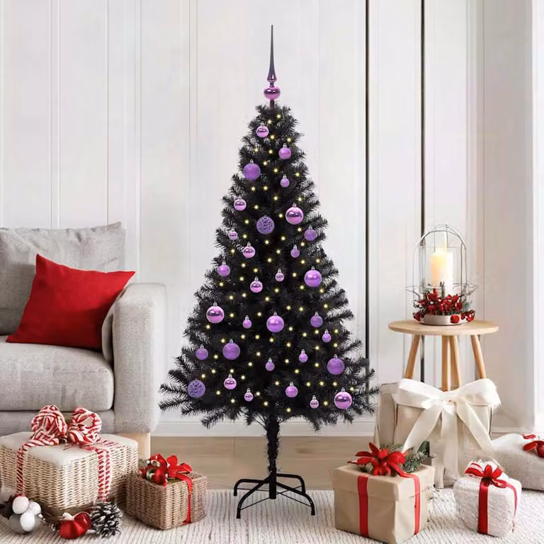 Maison Exclusive - Albero di Natale nero, 150 cm, in PVC