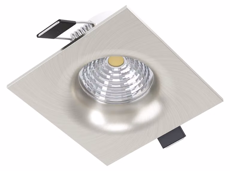EGLO Saliceto, Faretto da incasso, Sorgente/i luminosa/e non sostituibile/i, 1 lampadina/e, LED, 2700 K, Acciaio satinato