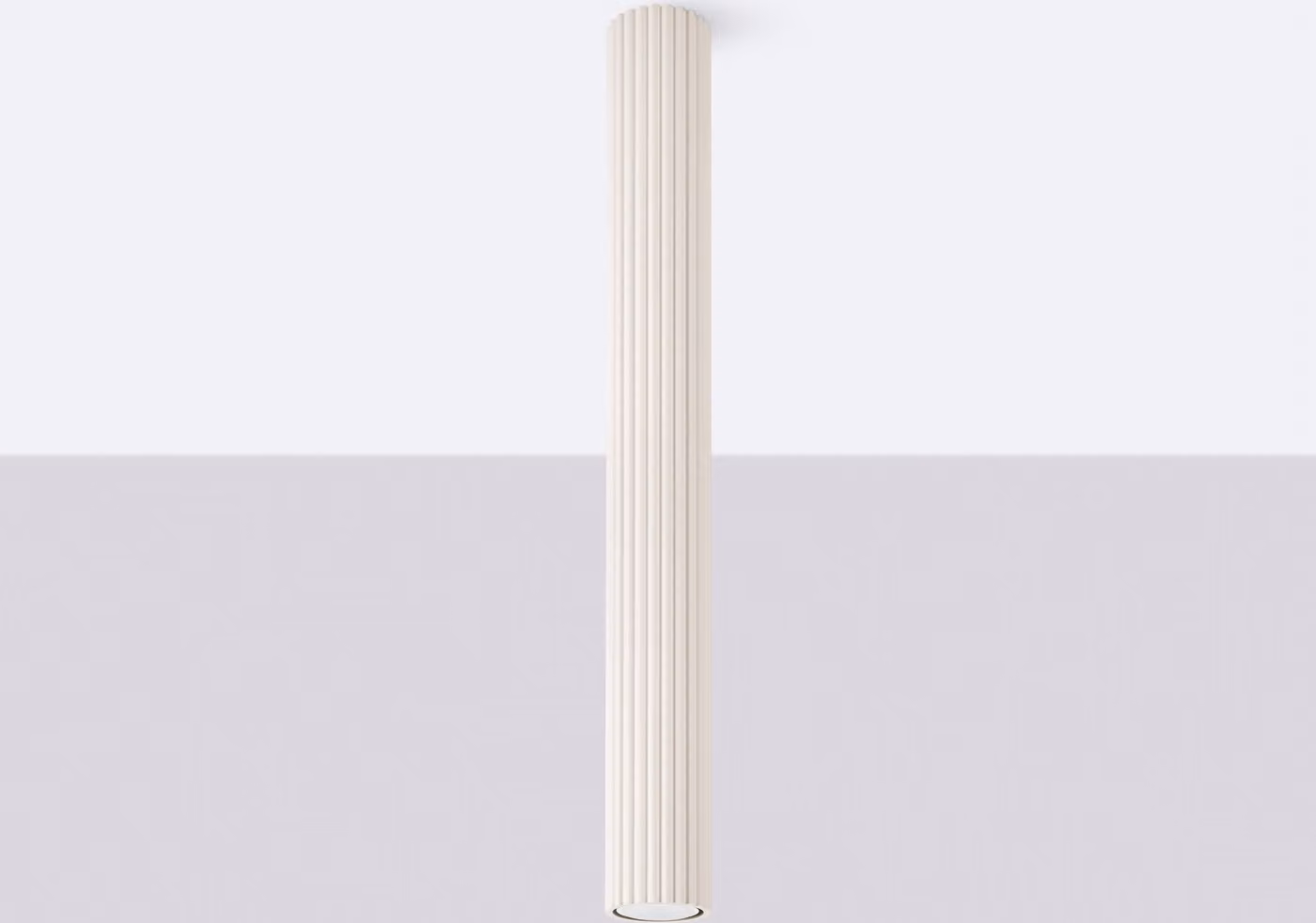 Lampada da soffitto KARBON 60 beige 1xGU10 10W alluminio 60x6.5x6.5cm Sollux Lighting