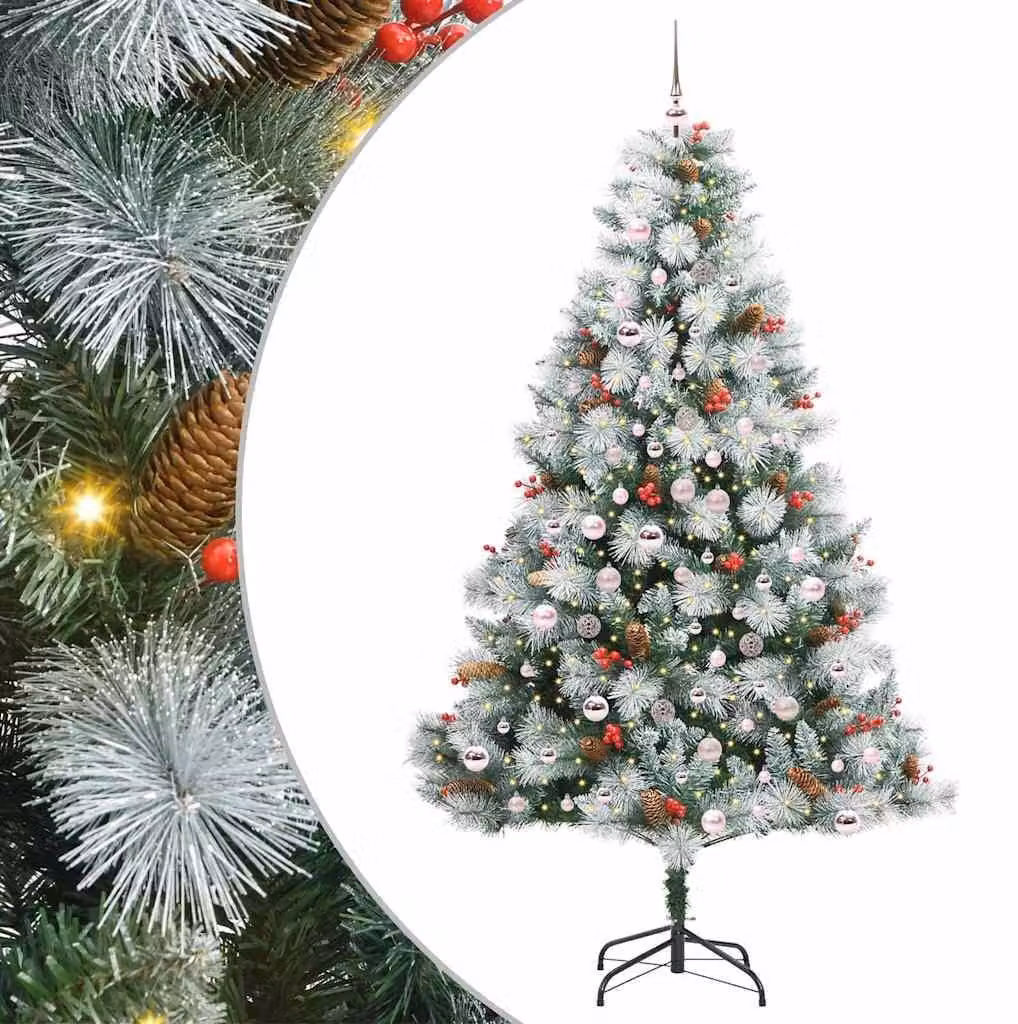 Albero di Natale artificiale, colore verde, altezza 210 cm
