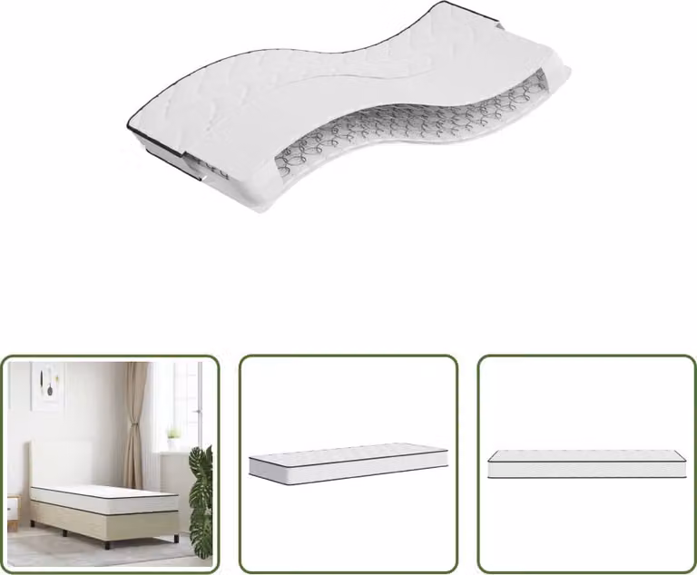 The Living Store Materasso Bonnell a molle medie 70x200 cm