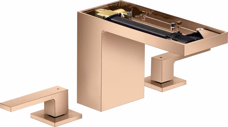 hansgrohe AXOR MyEdition Mitigeur de lavabo 3 trous 110, avec vidage Push-Open, sans plaque, saillie 150mm, 47072300, 47072300