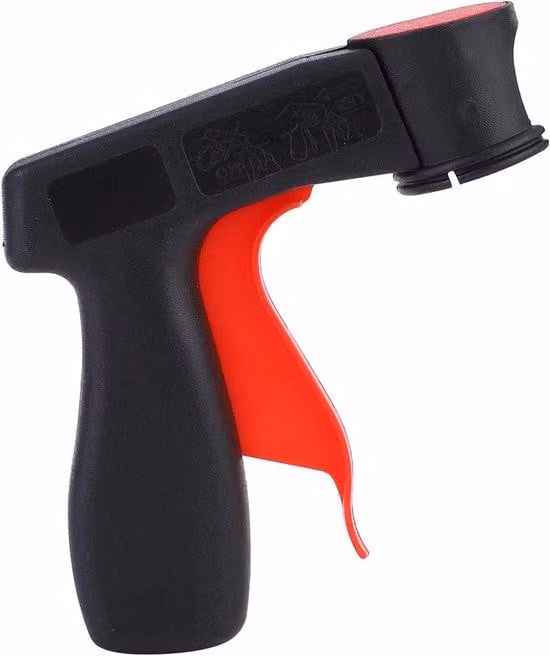 Pistola a spruzzo per vernici acriliche Allecto Plus, 400 ml, viola, con impugnatura ergonomica