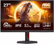 Monitor Gaming AOC 27" 27G4ZR Black, Pannello IPS Full HD, 260Hz