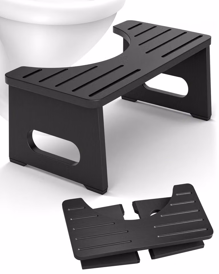 Panca pieghevole in legno per adulti, da utilizzare come sgabello