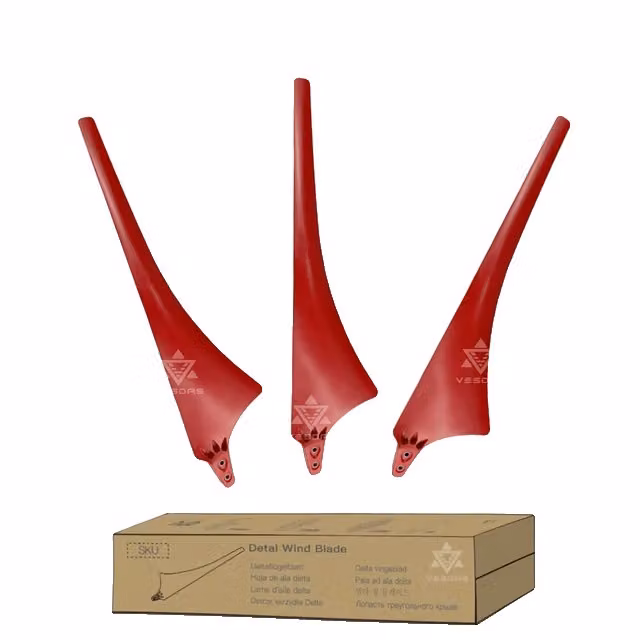 Pala di generatore di turbina eolica, fibra di carbonio ad alte prestazioni, pala Delta, 3 Delta Red