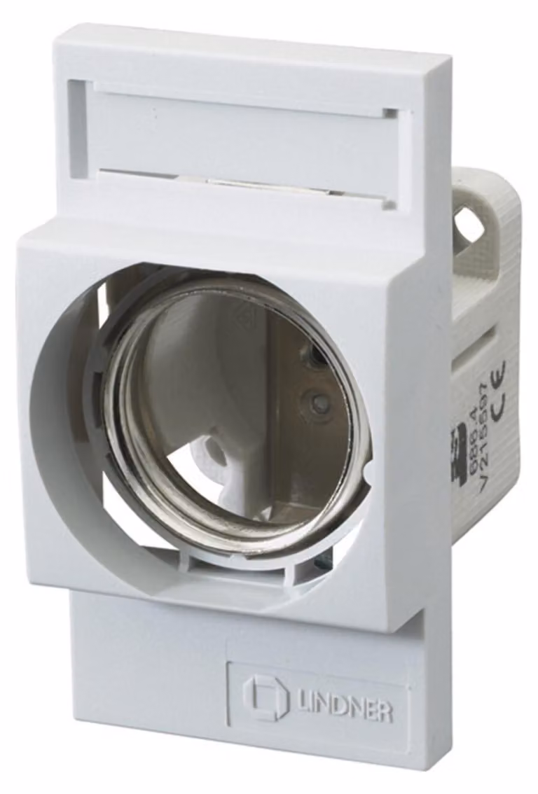 Base fusibili D III, 63A 1 polo - Base fusibili 1xDIII 63A 00686.410000