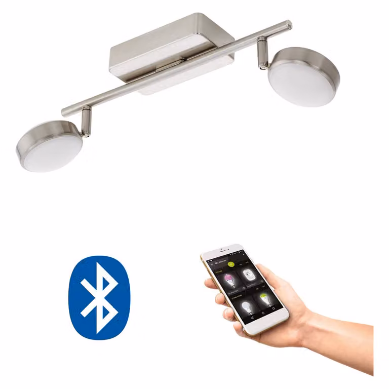 Faretto da soffitto a LED RGB, dimmerabile, controllo tramite app