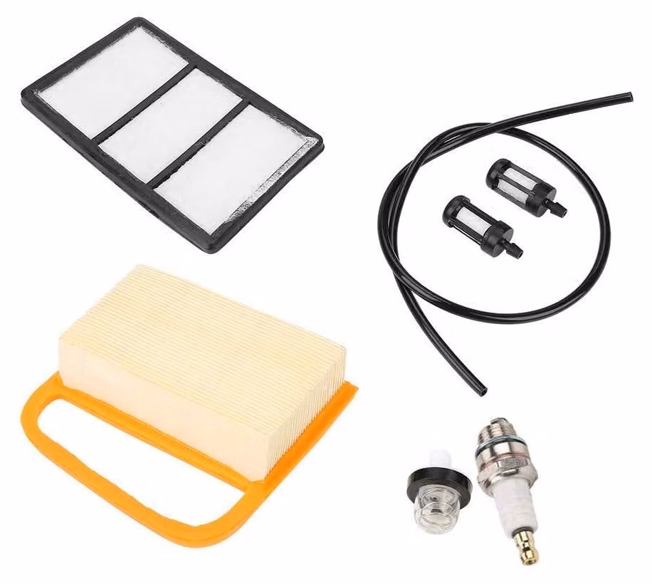 Kit di riparazione per motosega, comprensivo di tubi di aspirazione e filtri