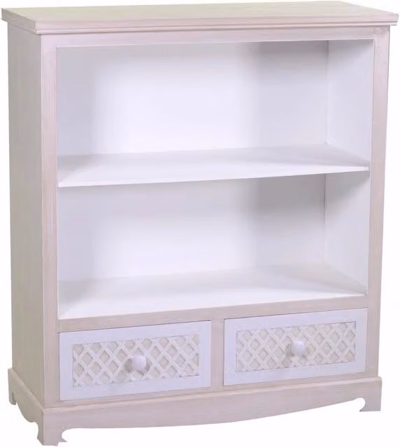 Mobile lubecca libreria 2 piani+2 cassetti cm 85x35h95
