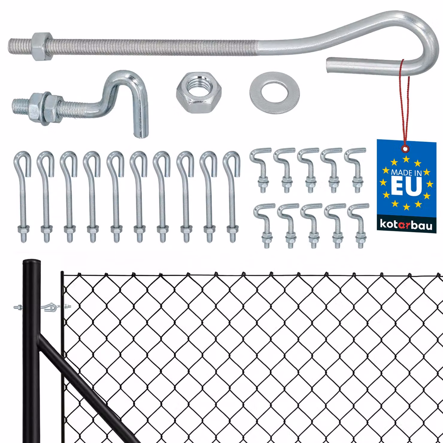 KOTARBAU® 10 Pezzi Tiranti per Filo Acciaio M6 Tenditore Filo Tendicavo per Filo Acciaio Tendifilo Chiuso con Vite di Fissaggio Aperta