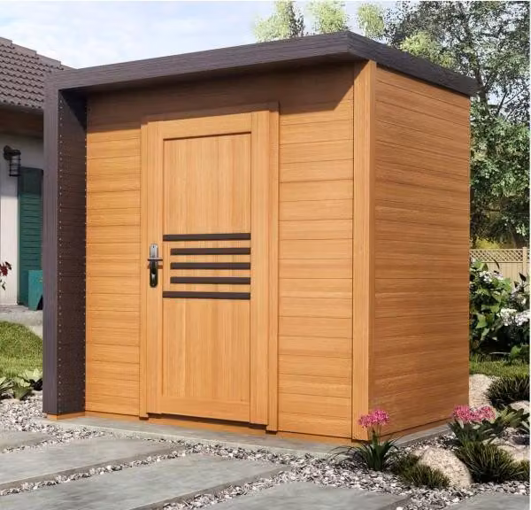 copia della casetta da giardino in abete rosso BRATEK 203,8x201,9 H. 229 cm MDLT A scelta: Con pavimento,