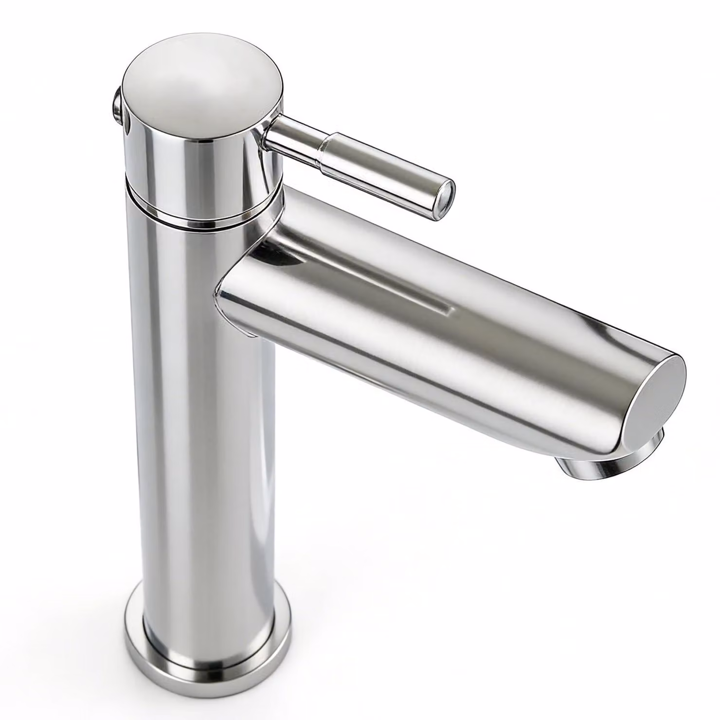 Rubinetto in acciaio inossidabile per acqua fredda, ideale per bagno e toilette per ospiti