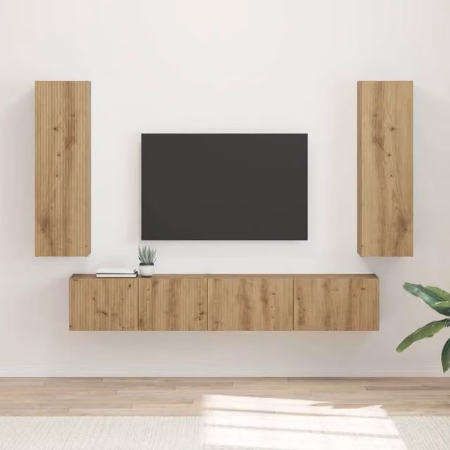 Set mobile TV 3 pz Rovere artigianale 3408987