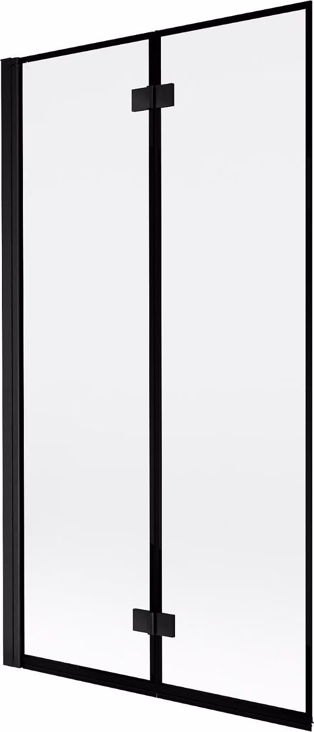 Mexen Mist paratia della doccia a 2 ante sinistra 100 x 150 cm, cornice nera, nero - 8A9-100-002-70-70-L
