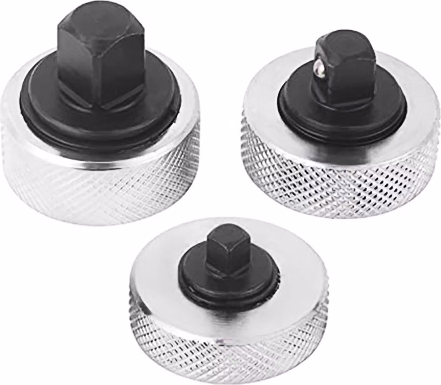 set di cricchetti da dito in 3 pezzi, rotella reversibile, mini chiave a mano, attacco da 1/4 3/8 1/2 pollici, diametro compatto 38 mm