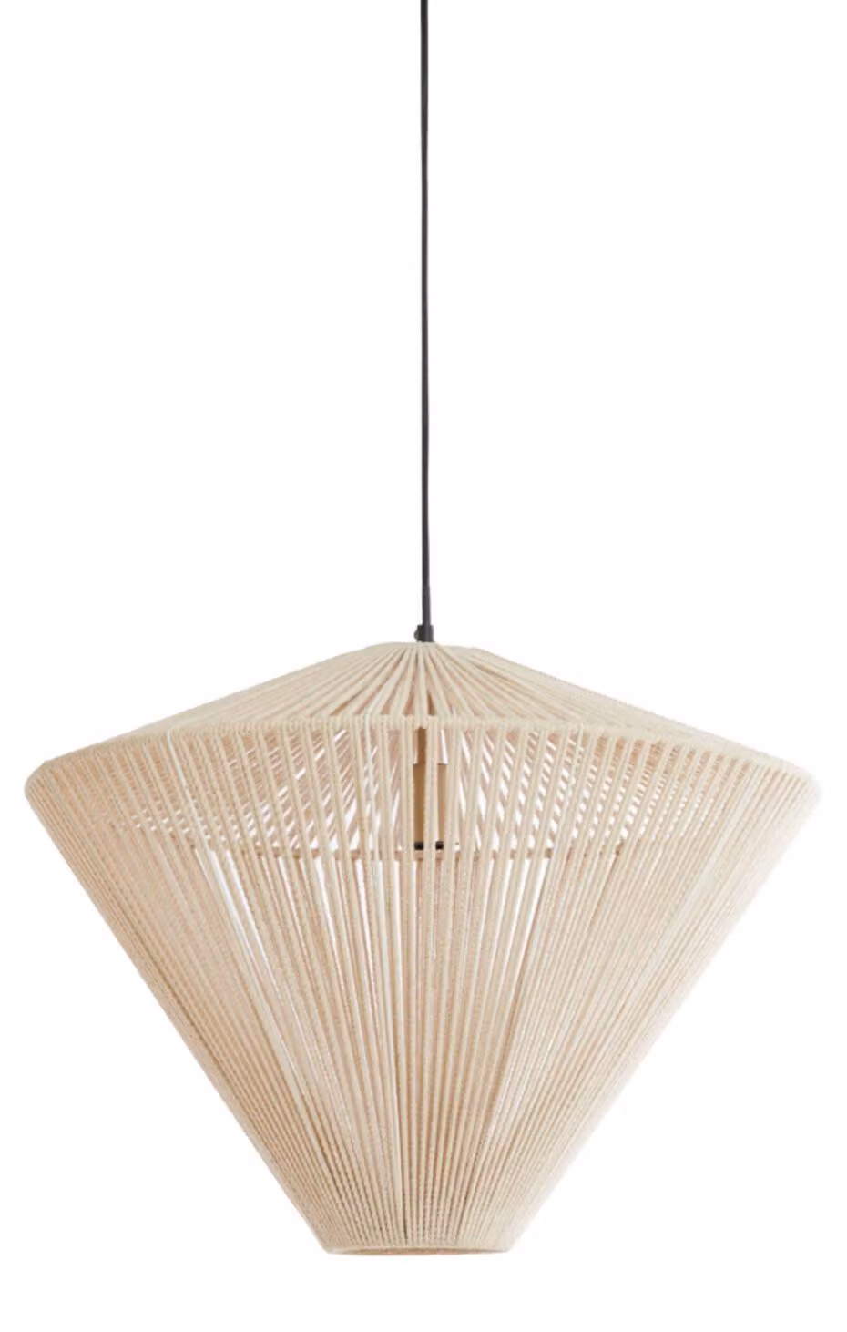 Lampada a sospensione - beige - Felida - cotone - Ø 56cm - E27 - 2973484 - Light & Living