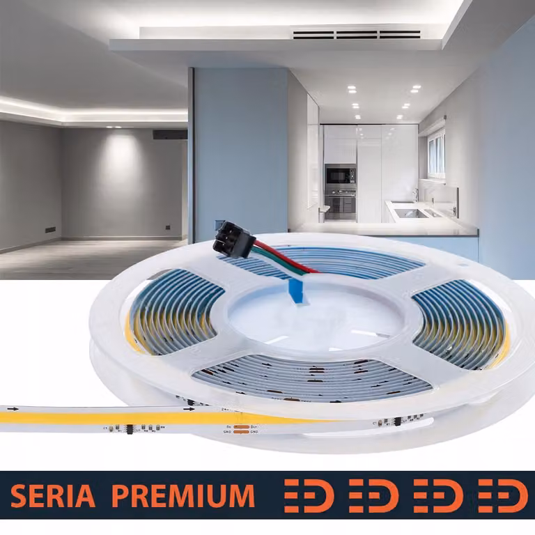 Striscia LED digitale Prescot, luce bianca fredda, 24V, 5 metri