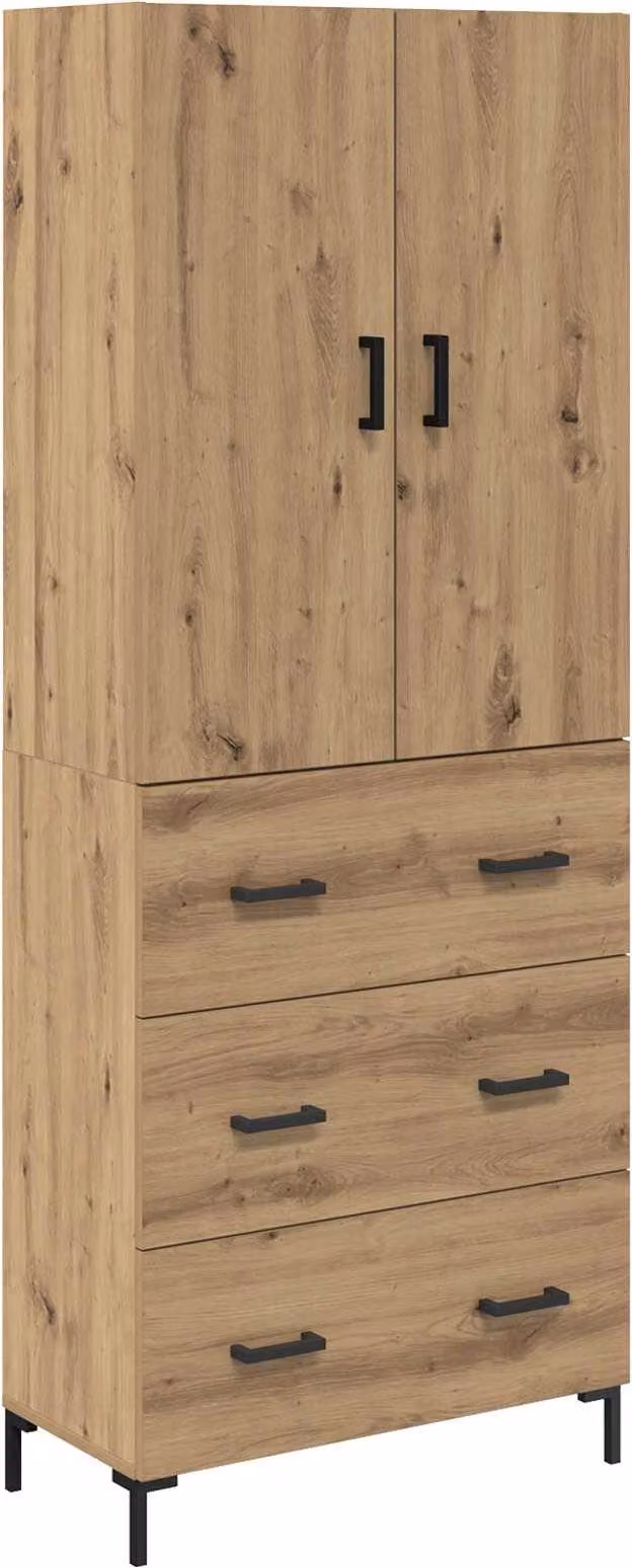 Credenza con cassetto Rovere artigianale 69,5 x 34 x 180 cm