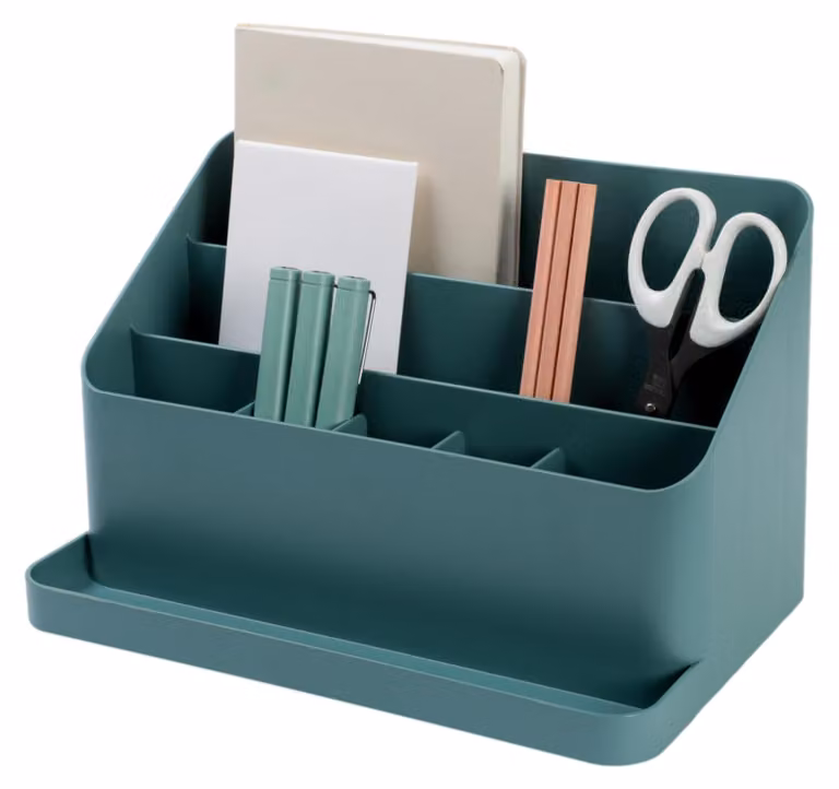 Organizzatore da scrivania verde: una soluzione di archiviazione elegante per l'ufficio