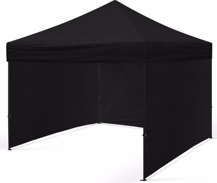 Padiglione BDW, tenda, tenda da festa per giardino, terrazza, fiera - padiglione, nero