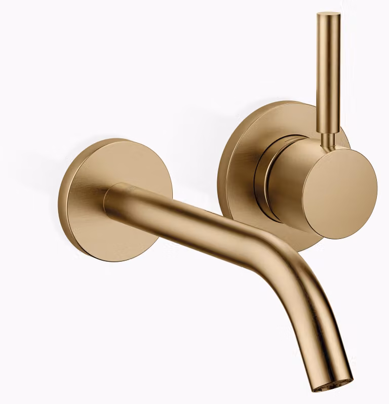 Dornbracht META Mitigeur mural de lavabo sans vidage, saillie 190mm, jet rond enrichi d'air, 36860660-39, 36860660-39