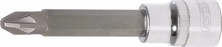 KS TOOLS 1/2" CHROMEplus bit socket lungo PZ4 - 918.1758