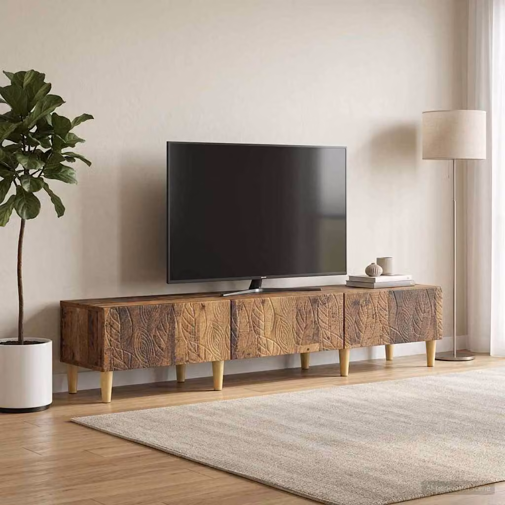Mobile TV vidaXL in legno vintage marrone L: 147 cm, P: 34,5 cm, H: 30 cm