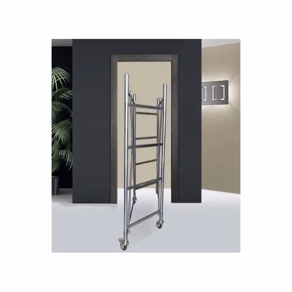 Trabattello tris in acciaio Piscopiello Ponteggi colore argento H: 3.86 m – 2