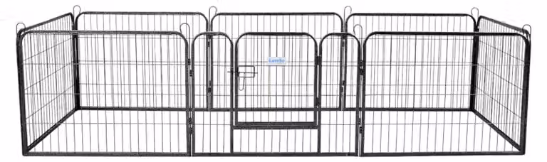 Lendo Online Dog Run 8 pannelli 80x60cm Acciaio Antracite