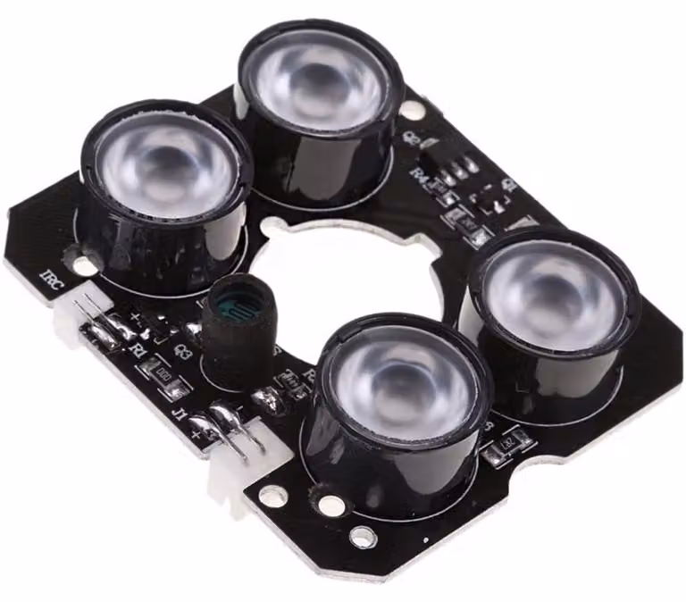 Piatto a LED a infrarossi, 850 nm, 3W, DC 12V, portata 30 metri