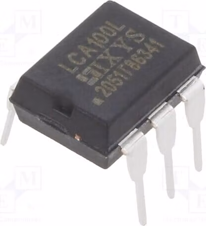 1 relè: semiconduttore; corrente di pilotaggio: 50mA max. 350VAC; resistenza di carico: 25Ω; modello: LCA100L; relè monofase; corrente di commutazione: 120mA