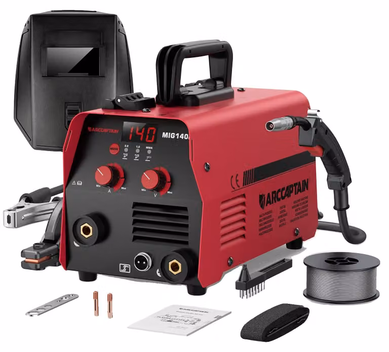 Saldatrice MIG, con funzionalità 2-in-1, controllo intuitivo, spina europea da 220-240V