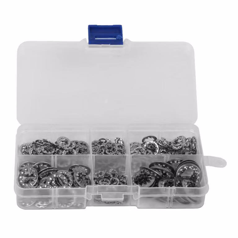 Rondella dentellata interna, kit di rondelle, rondella in acciaio inox, rondella, elementi di fissaggio