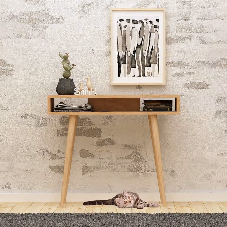 Skye Decor, Ottoke- OttokeMDD, colore rovere,,bianco, cassettiera, 83,6x100x30 cm, 100% pannello di particelle rivestito in melammina