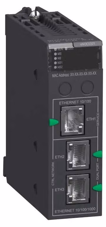 Modulo router statico Schneider Electric Modicon M580, 3 sottoreti, EtherNet/IP, Modbus TCP, scanner EA BMENOC0321