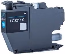 Set di cartucce per stampante Brother LC3211C nei colori Arancione, Ciano e Nero